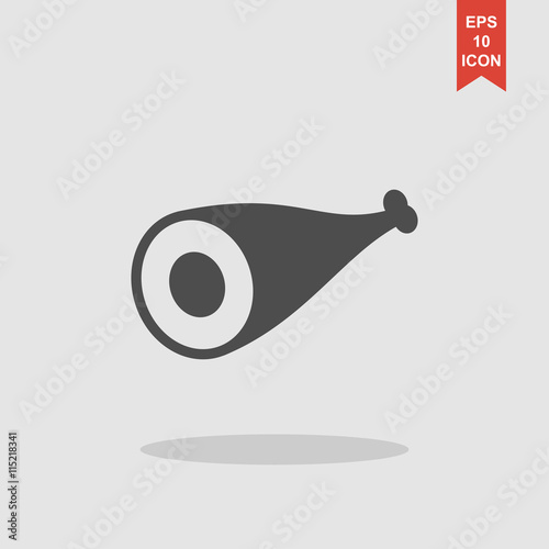 Meat icon. Flat design style.