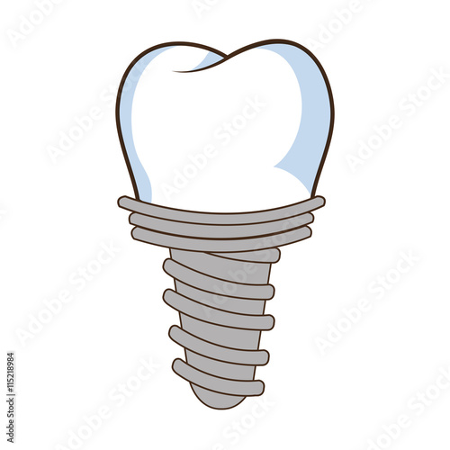 Medical dental care isolated flat icon, vector illustration.