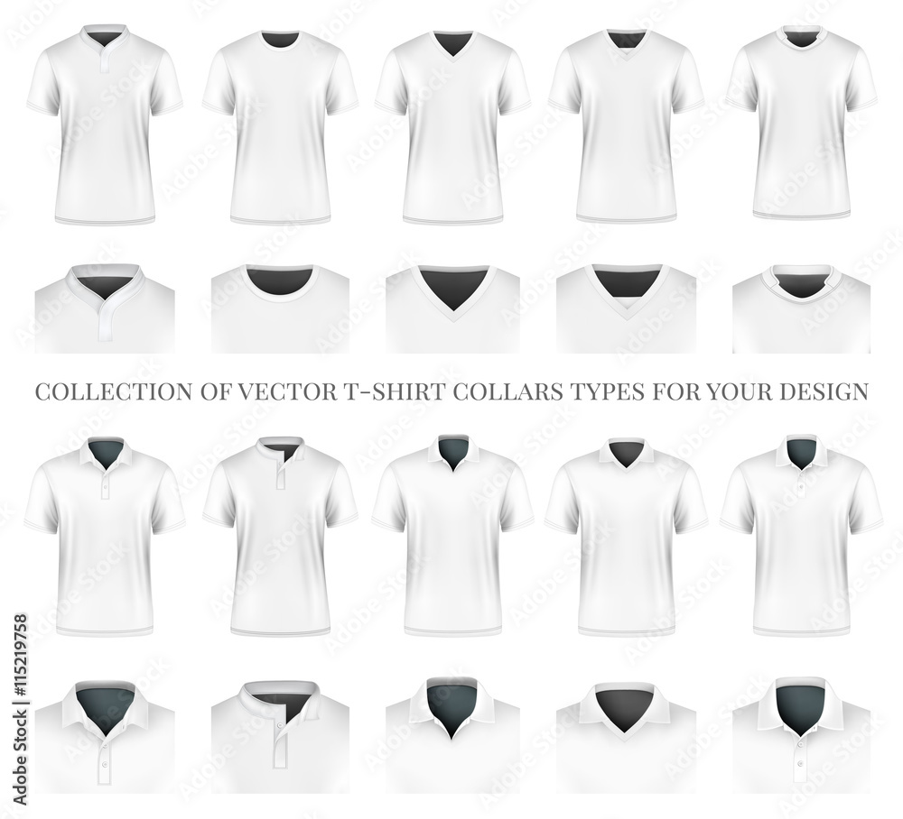 Collection of clothes collars Collection of clothes collars