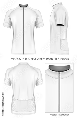 Short sleeve cycling jersey for men.