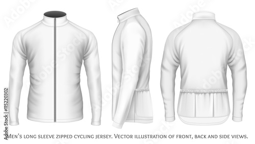 Long sleeve cycling jersey for men.