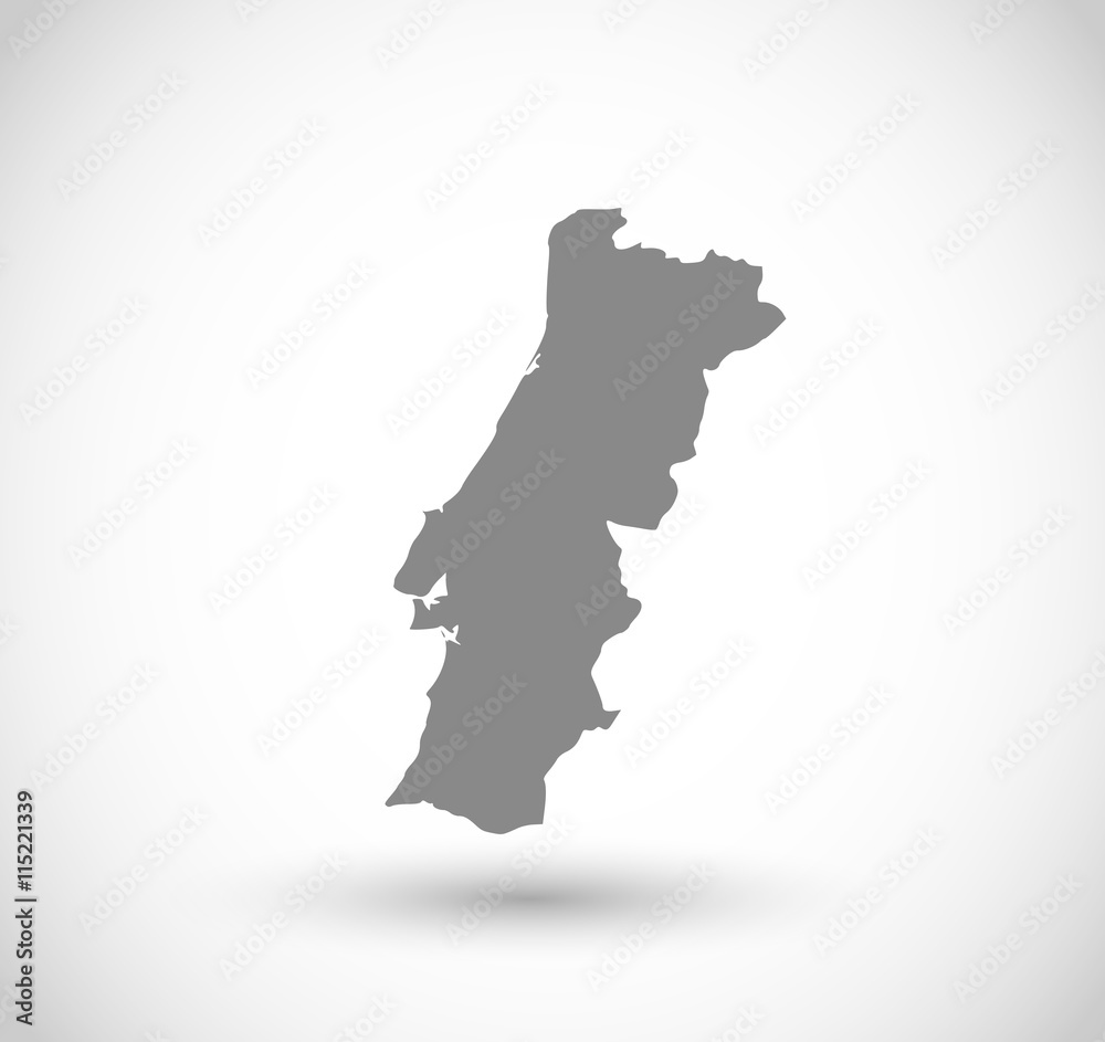 Portugal country shape vector Portugal country shape vector