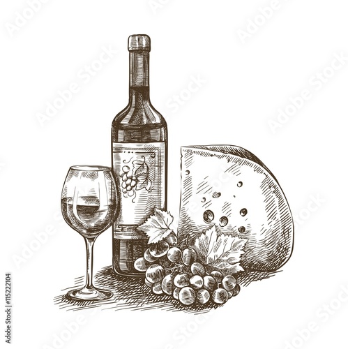 wine and snacks