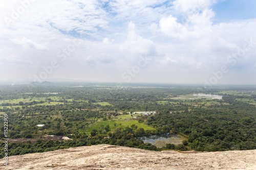 Landscape with Pidurangala Ancient Forest Monastery, Sigiriya, S