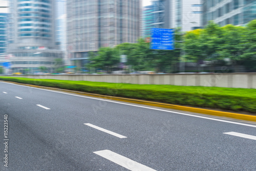 asphalt road of modern city,china © kalafoto