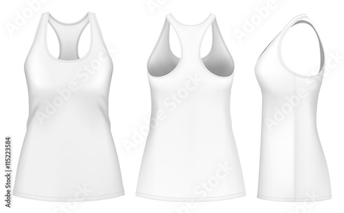 Women singlet racer back.