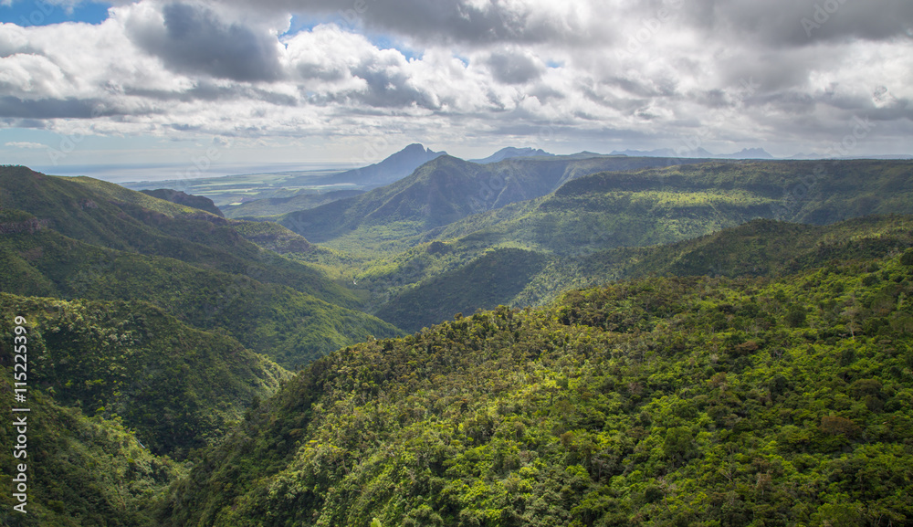 Macchabee aussichtspunkt Black River Gorges Mauritius Panorama