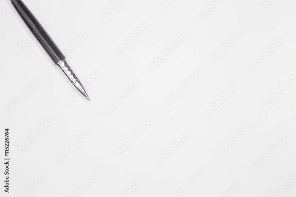 Fountain pen with gold-plated pen isolated on white background Fountain pen with gold-plated pen isolated on white background