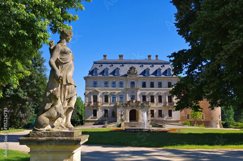 Altdoebern Schloss - Altdoebern palace in Brandenburg in summer