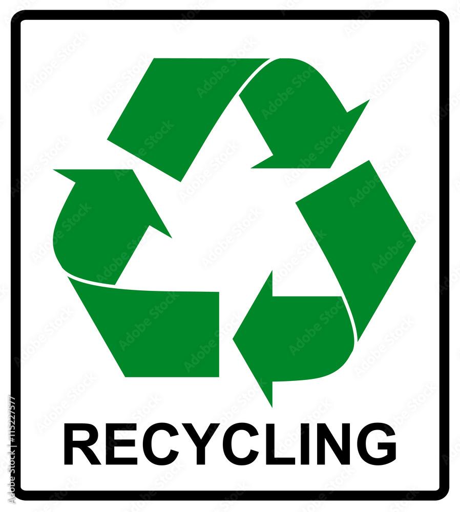 Recycle Green Symbol. Eco flat vector illustration Recycle Green Symbol. Eco flat vector illustration