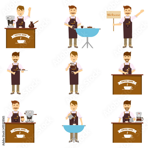 Characters Of Barista Set