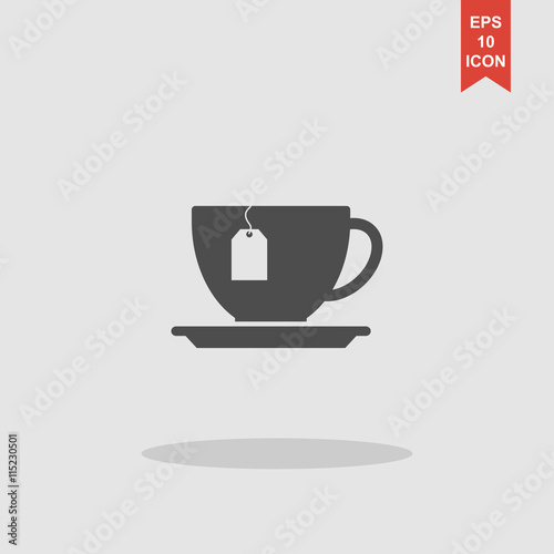 cup with tea bag icon
