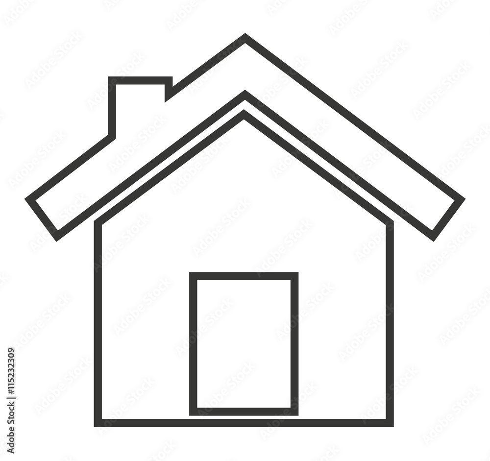 house exterior isolated icon design house exterior isolated icon design