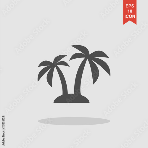 palm icon. Vector Eps 10
