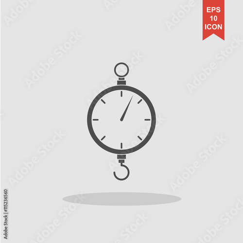 scales icon. Flat design style