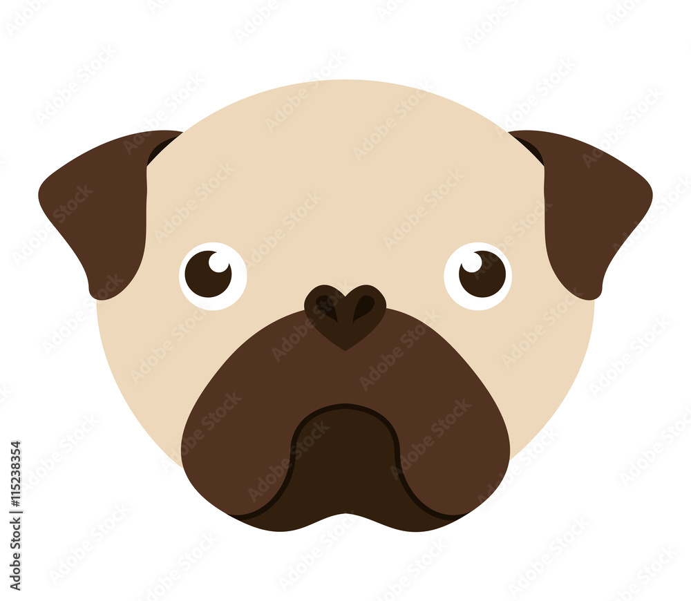 cute dog head isolated icon design cute dog head isolated icon design