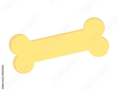 dog bone isolated icon design