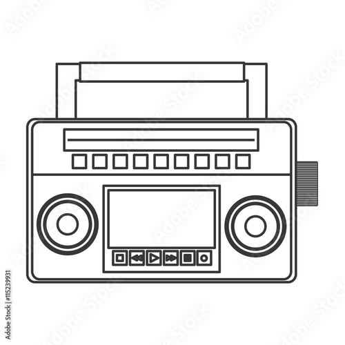 classic boom box icon