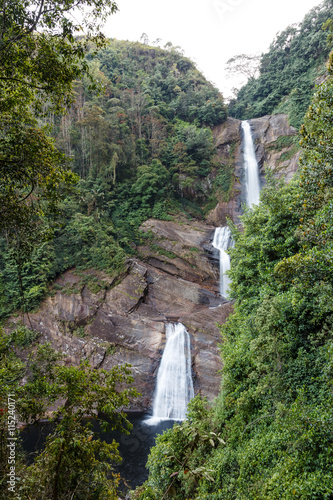 Moray Falls. Sri Lanka. Beautiful landscape.