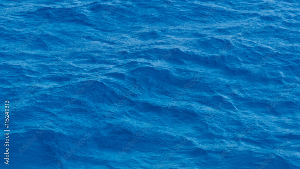 Waves of deep blue sea