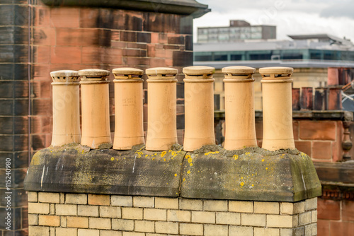 Chimney stack on a building in Glasgow