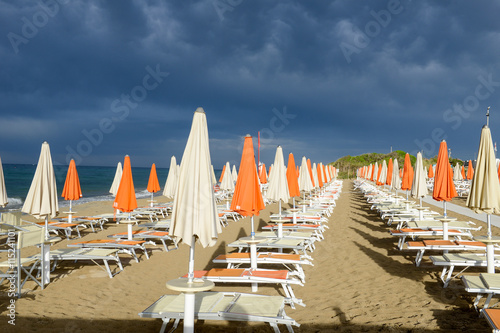 Beach of Torre Canne on Puglia  Italy
