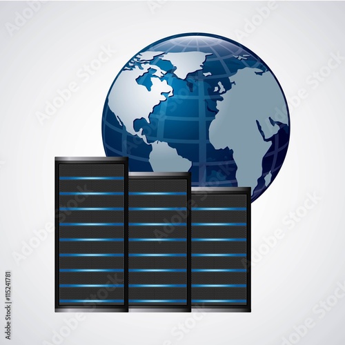 Web Hosting icon. Technology design. Vector graphic