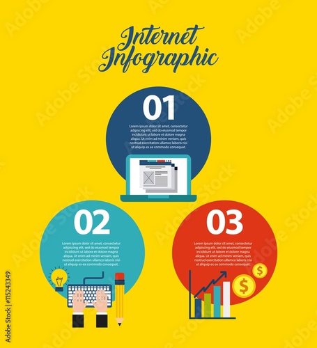 Internet media icon. Infographic design. Vector graphic