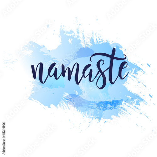 Namaste lettering Indian greeting, Hello in Hindi