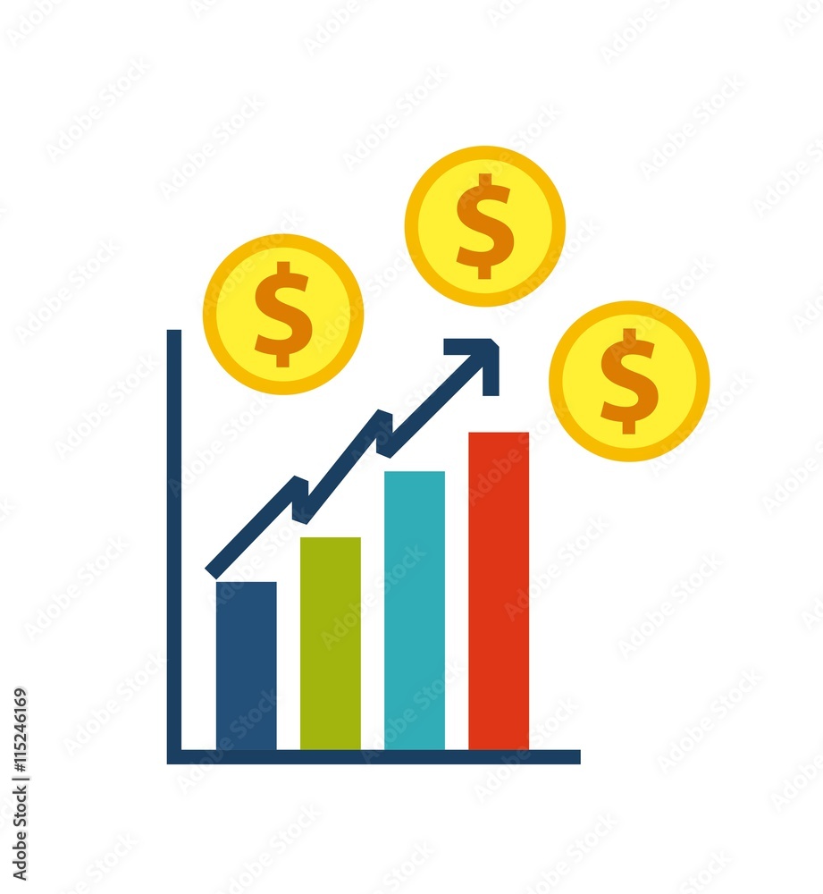 Bars and arrow design. Infographic concept. Vector graphic Bars and arrow design. Infographic concept. Vector graphic