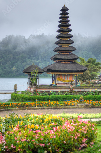 Pura Ulun Danu Bratan  Hindu temple on Bratan lake  Bali  Indonesia..