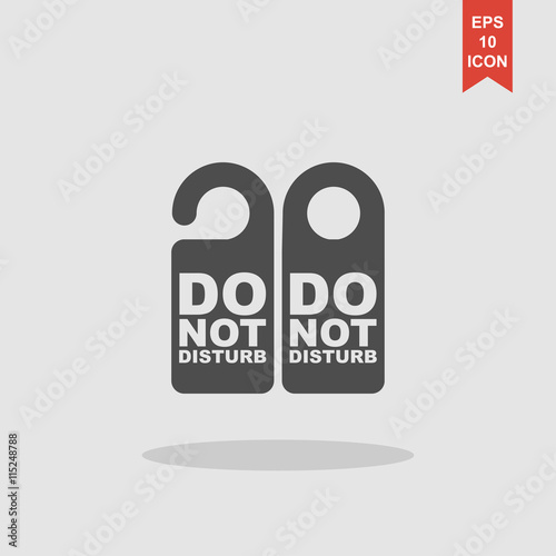 Do Not Disturb Sign. Vector illustration