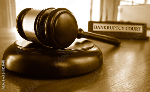 Bankruptcy court gavel photo