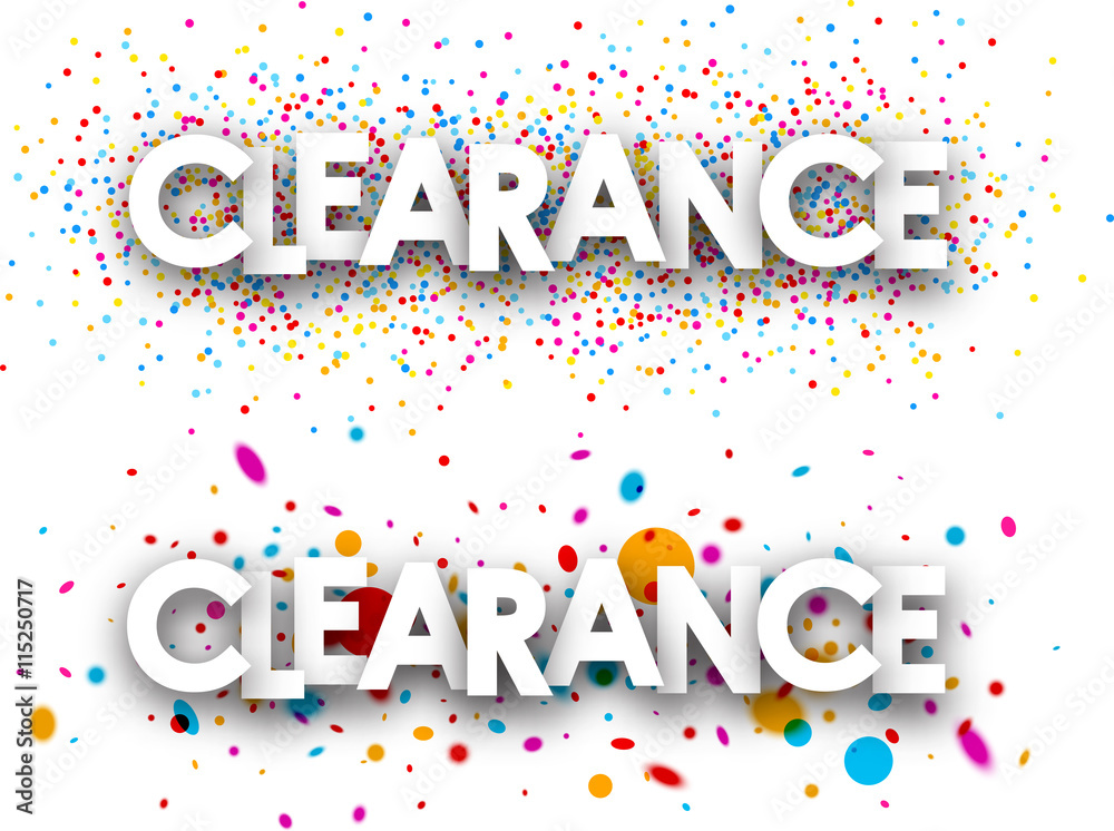 Clearance paper banners. Clearance paper banners.