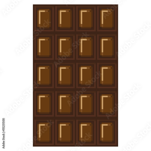 the image of a chocolate bar. pixel art