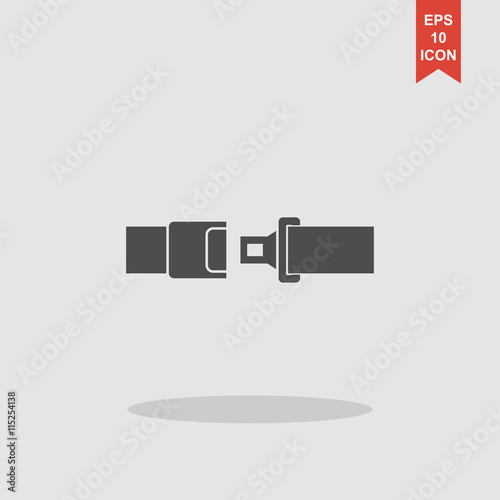 safe belt. Modern design flat style