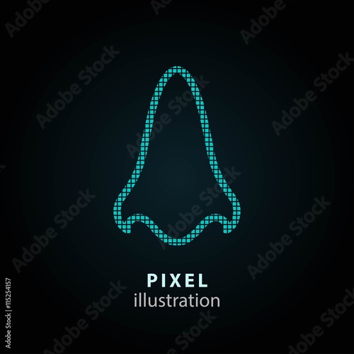 Nose - pixel illustration.