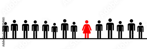 Männer und Frau