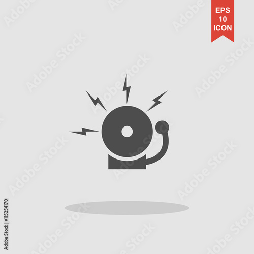 alarm bell. Modern design flat style