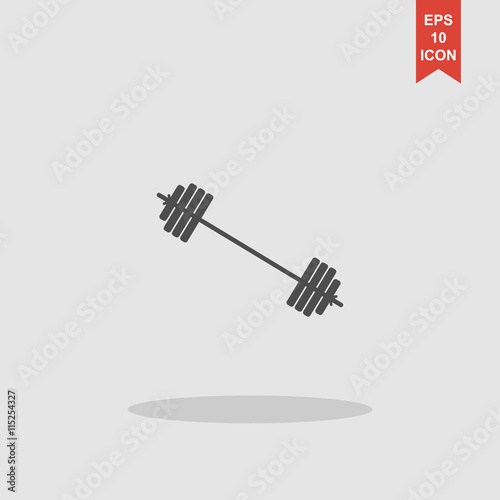 barbell icon. Vector concept illustration for design