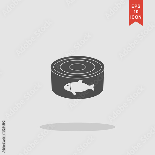 cans - canned food. Vector concept illustration for design