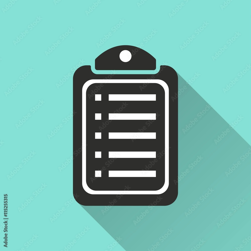 Checklist vector icon. Checklist vector icon.