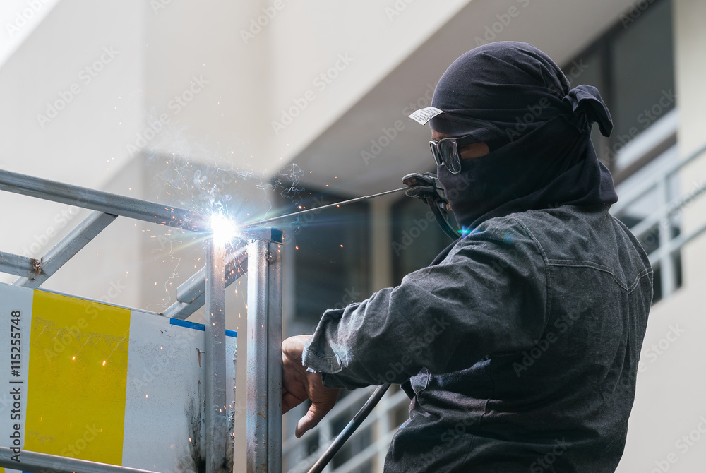 Welder at work
Welder at work