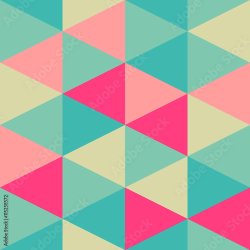 Seamless triangle pattern. Geometric abstract texture. Vector ba