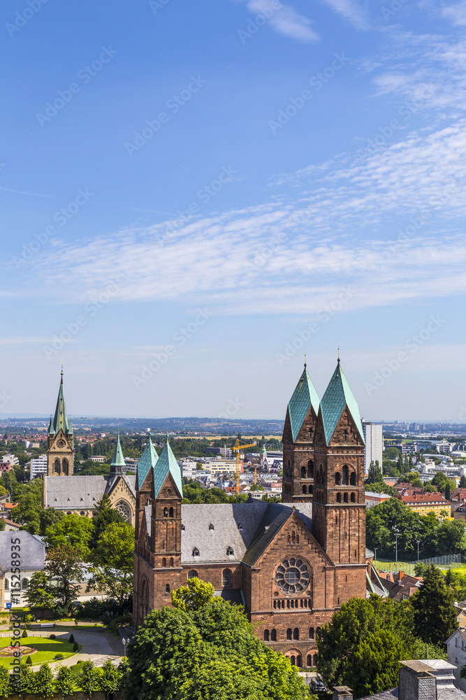 View on the Church of the Redeemer is an Evangelical church in View on the Church of the Redeemer is an Evangelical church in