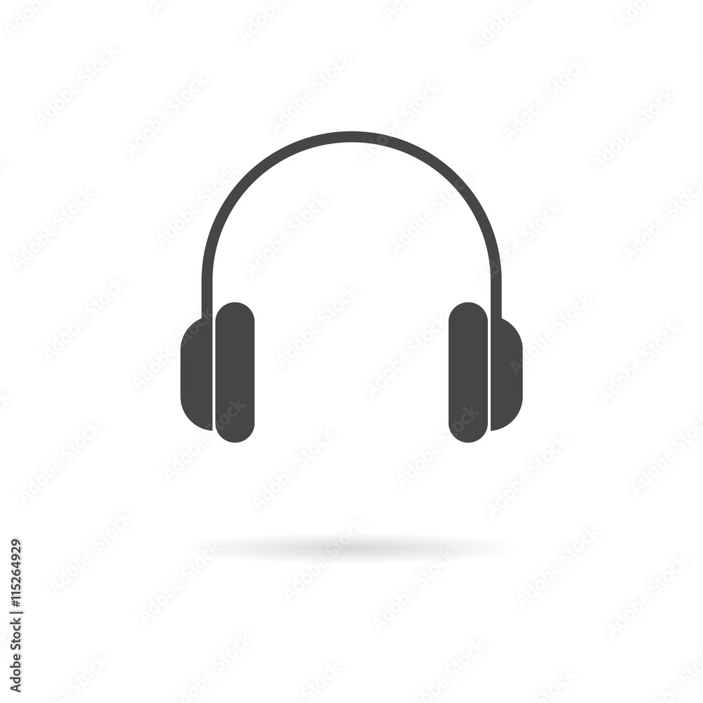 Obraz premium Headphone icon vector
