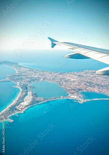 Mittelmeer Insel von oben