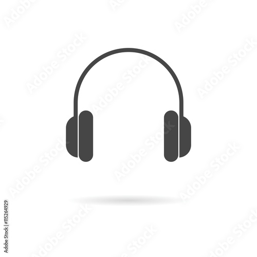 Headphone icon vector