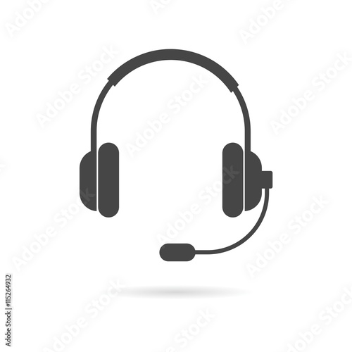 Headphone icon vector