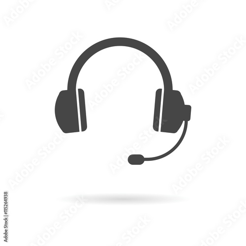 Headphone icon vector